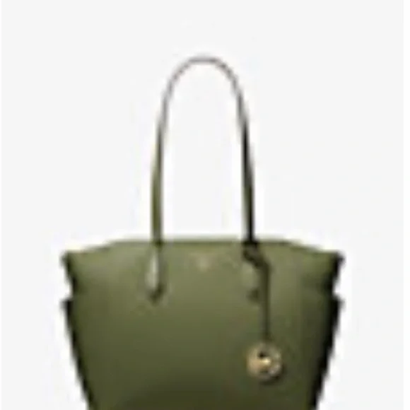 Michael Kors Green Tote with Gold Details